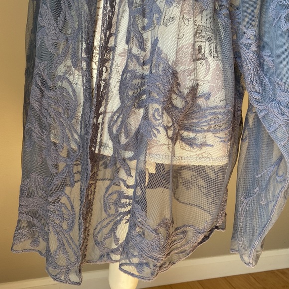 Sundance Catalog Long Sleeve Boho Lace Cardigan Topper - Picture 4 of 9